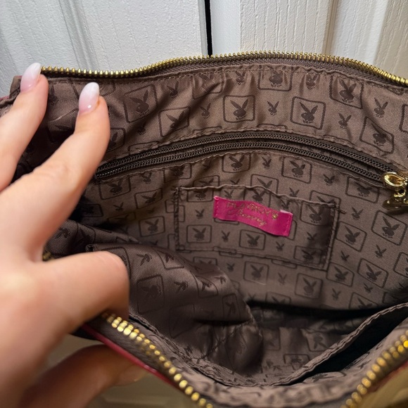 Playboy Bunny-Vintage 90s Shoulder Bag Y2K Logo Purse Handbag Retro Streetwear - Picture 9 of 11